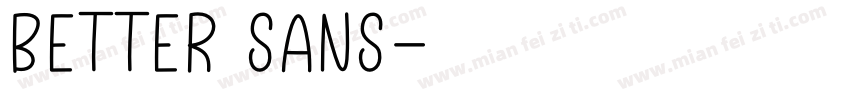 better sans字体转换